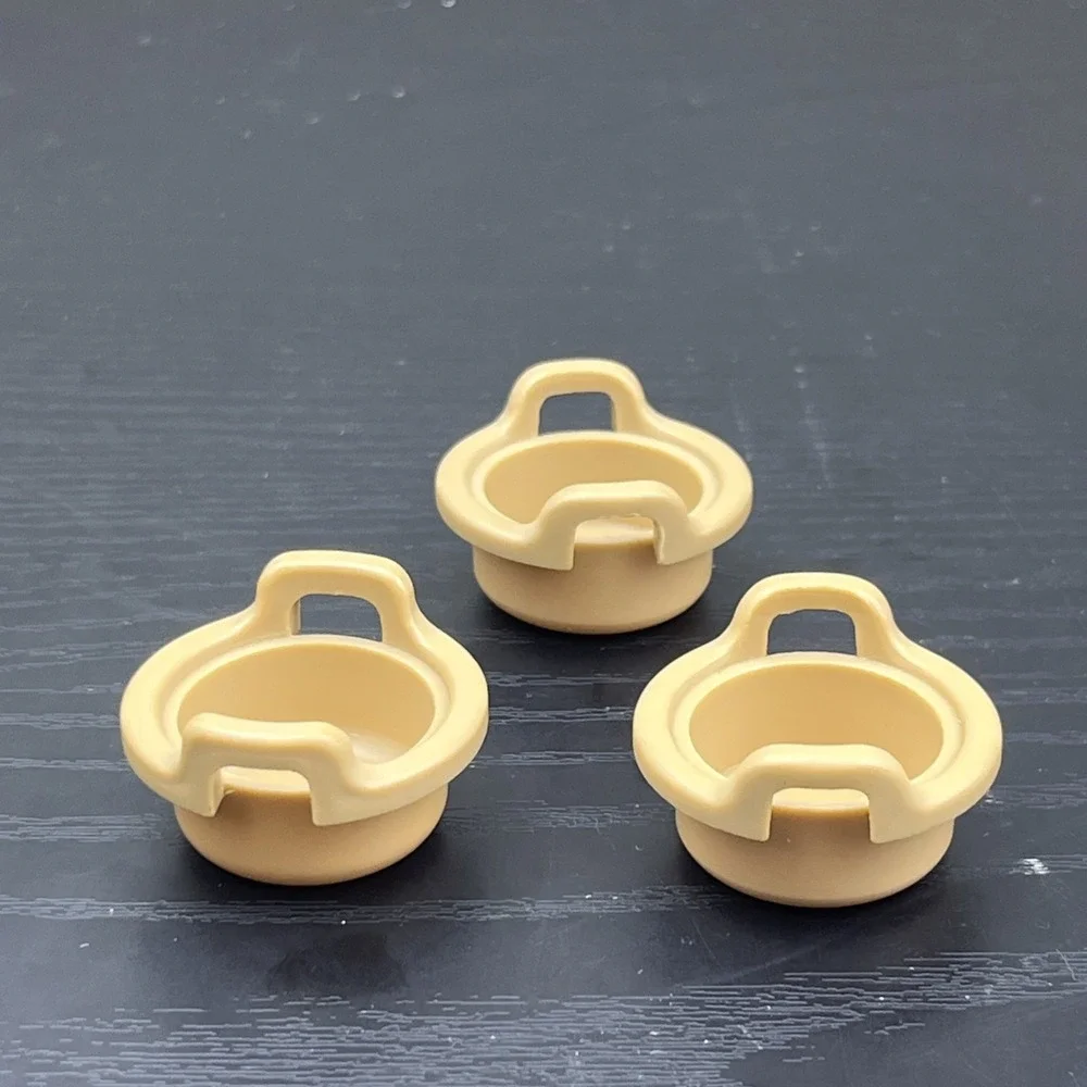 Vintage Playmobil Western Indian Camp 4431 Cooking Stand Clay Bowls Lot of 3